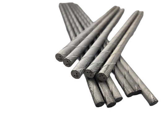 Bề mặt mặt đất hoàn thiện Tungsten Carbide Helical Rod với lỗ làm mát HRA 81.5-95 cho chế biến chính xác