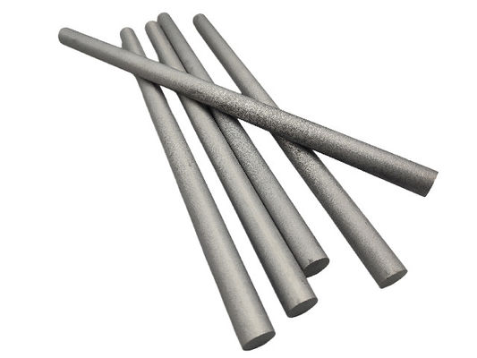 Các thanh tungsten carbide kim loại bạc với cấu trúc xi măng rắn chống va chạm