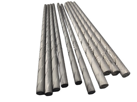 Tungsten Steel Cemented Carbide Helical Rods với lỗ làm mát