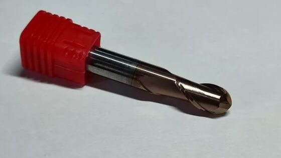 HRC55 Carbide End Mill Diameter 10 mm Brown Copper Coating Cung cấp hiệu suất trong các hoạt động gia công khác nhau